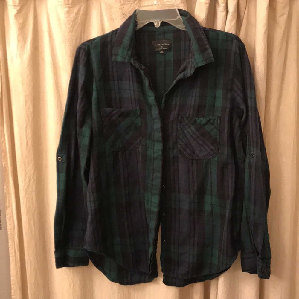 Plaid cotton shirt